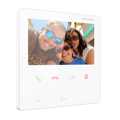 картинка Hikvision DS-KH6110-WE1 (White)  видеодомофон  4.3" цветной TFT экран от компании Intant